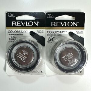 5/$25 Revlon Colorstay Creme Eye Shadow 720 Chocolate NEW Lot of 2 (TWO)
